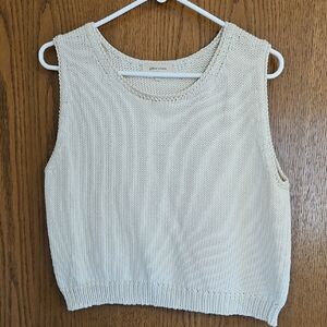 Gillian Stevens Briar Knit Top, Ivory